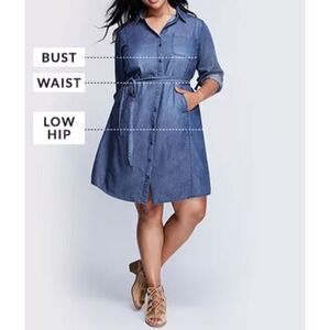 Lane Bryant Denim Dress for Sale up to 90% Off: Poshmark